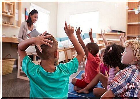 Teacher in the classroom