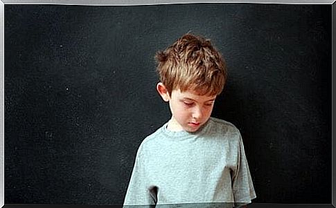 Child at the blackboard