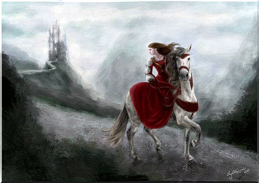 Woman-on-horse